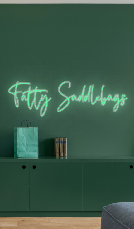 CUSTOM SIGN: Fatty Saddlebags