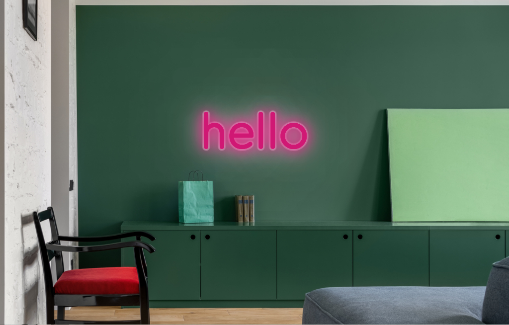 CUSTOM SIGN: hello
