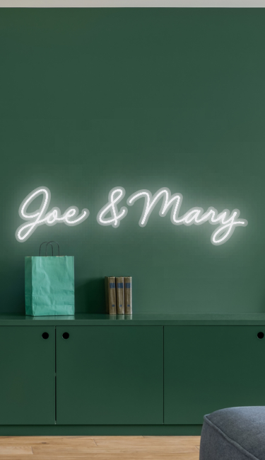 CUSTOM SIGN: Joe & Mary