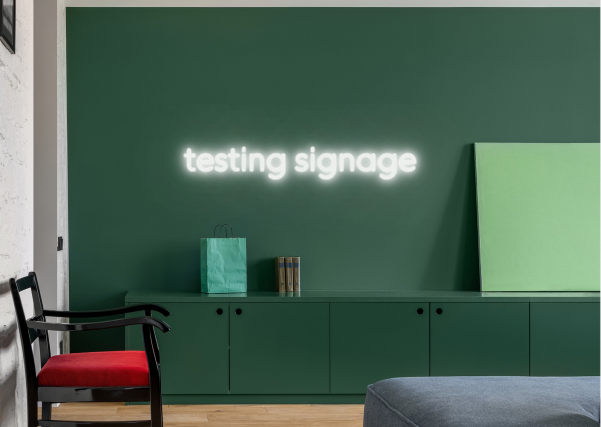 CUSTOM SIGN: testing signage – Electric Confetti
