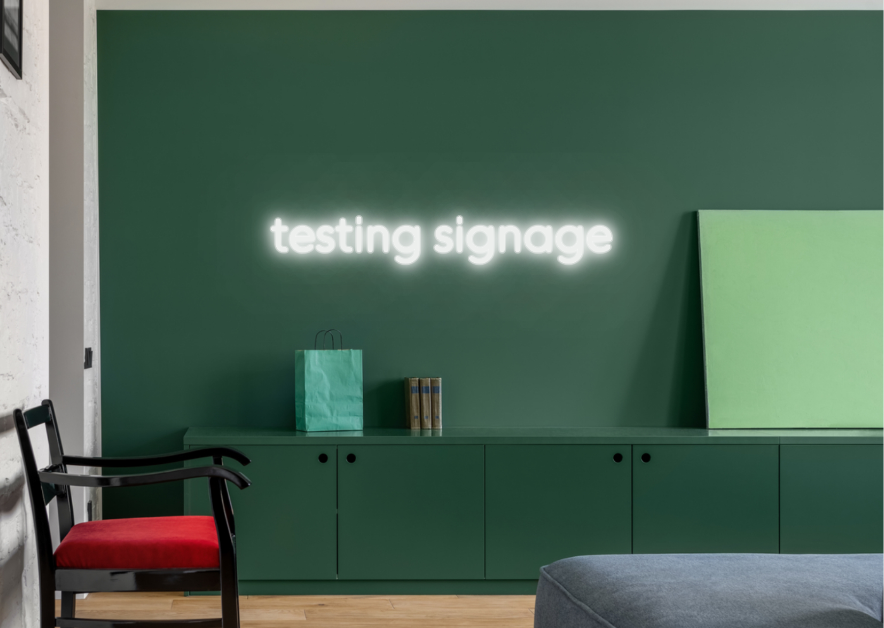 CUSTOM SIGN: testing signage