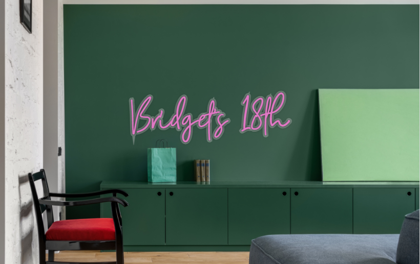 CUSTOM SIGN: Bridget's 18th