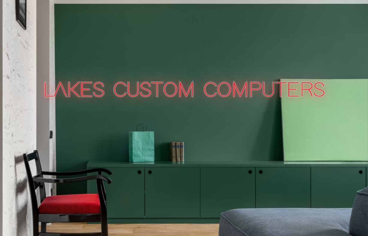 CUSTOM SIGN: LAKES CUSTOM COMPUTERS