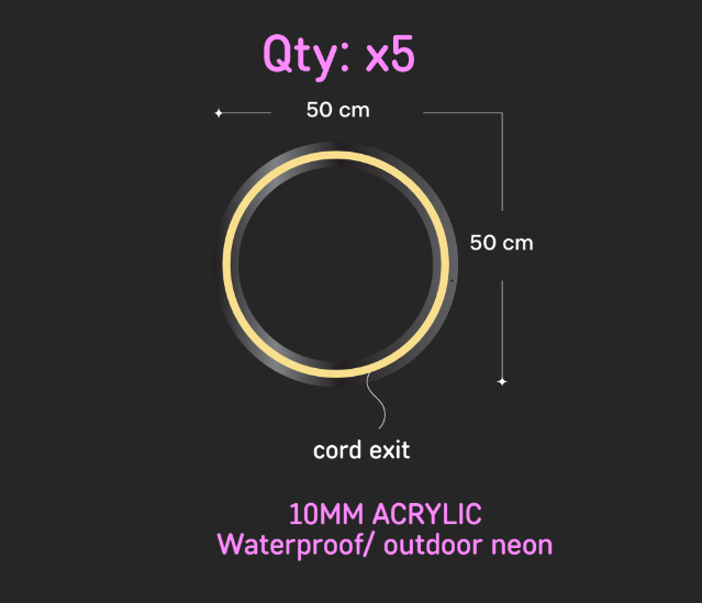 CUSTOM SIGN: CIRCLE