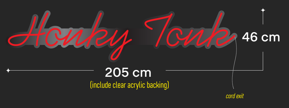 Custom Sign: Honky Tonk