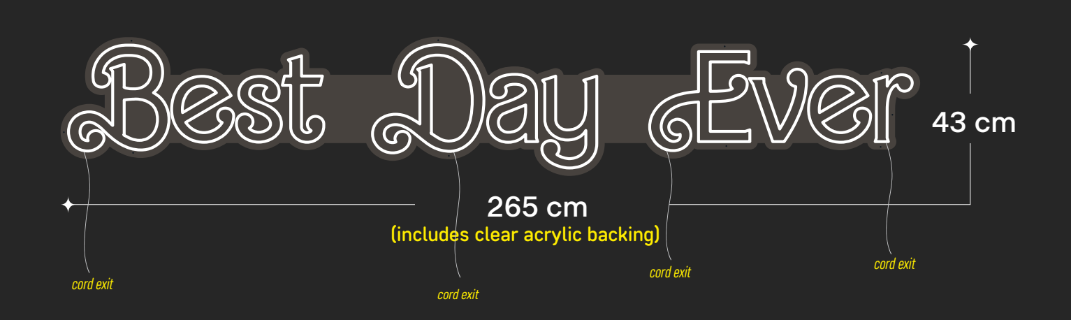 Custom Sign: BEST DAY EVER