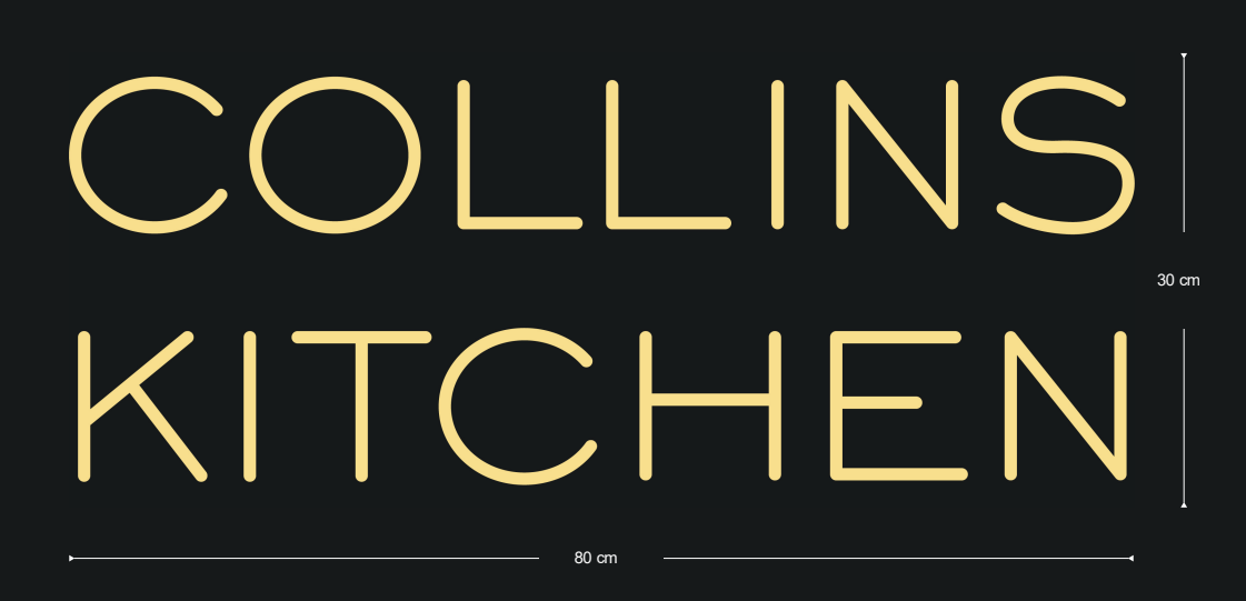 Custom Sign : Collins Kitchen