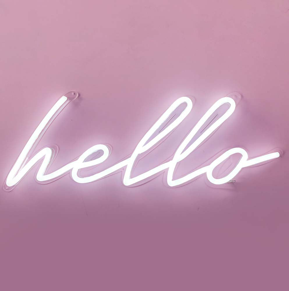 Hello Led Text Hello LED Neon Sign – Electric Confetti
